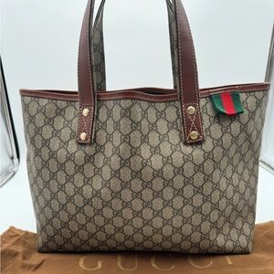 SOLD❌❌Gucci Supreme Web Loop Tote Monogram